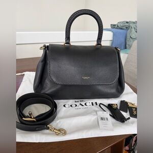 Coach Black Slouchy Rogue Top Handle Bag - Good Condition